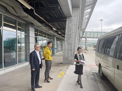 温州贵宾公司首次执行国际航班头等舱旅客送机任务